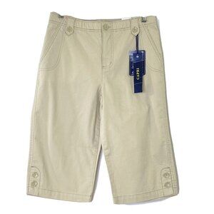 Gloria Vanderbilt Women's size 6 Perfect Fit Stretch Waistband Capris Crop Pants